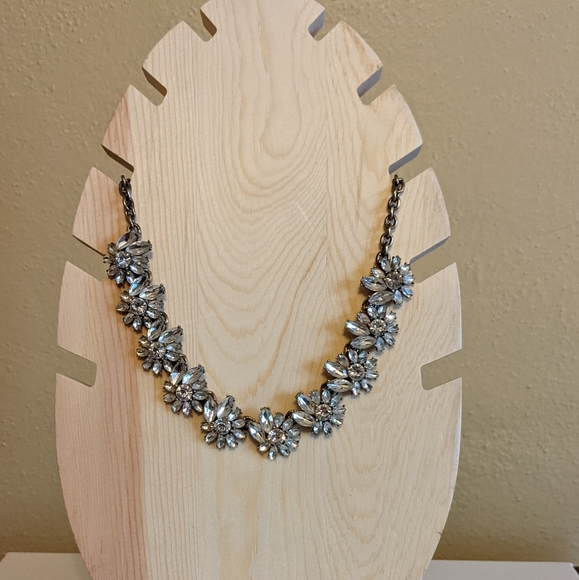 J Crew rhinestone statement necklace - Picture 2 of 11